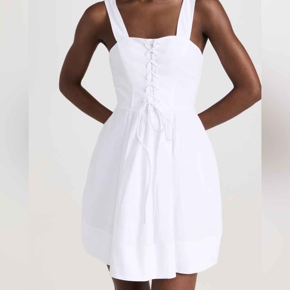 Staud - Mini Sutton dress - white